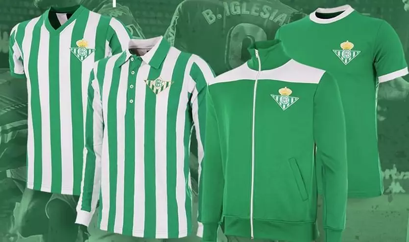 El Betis se suma a la moda 'vintage' con su nueva línea de camisetas reto -  Estadio Deportivo